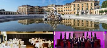 Visita al palacio de Schönbrunn, cena y concierto