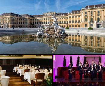 Visite du château de Schönbrunn, dîner et concert