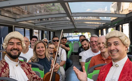 Mozart On Tour, un concert en direct à bord du bus touristique de Vienne