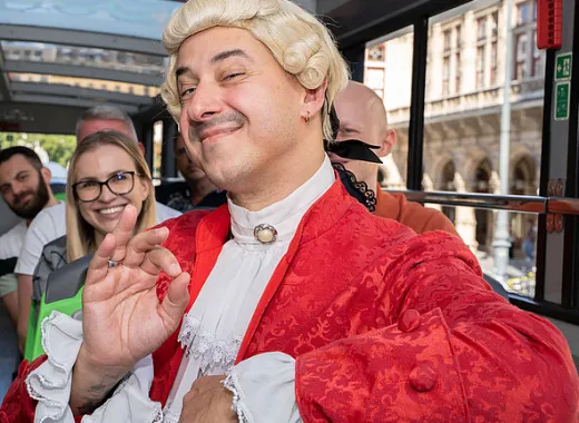 Mozart On Tour, un concert en direct à bord du bus touristique de Vienne